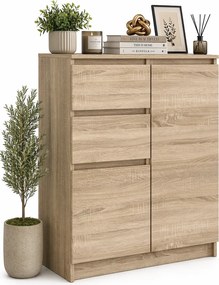 Skandynawska Komoda Dąb Sonoma L1-H11