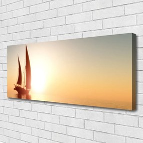 Obraz canvas Rejs o Zachodzie Słońca