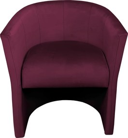 Fotel CLUB tkanina Welur elegancki fotel tapicerowany do salonu i gabinetu : Kolor tkaniny - VELVET - MG02