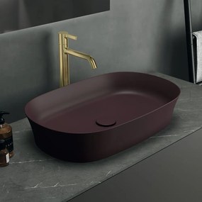 Bordowa ceramiczna umywalka 60x38 cm Ipalyss – Ideal Standard