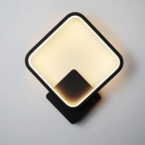 Kinkiet lampa wisząca LED kwadrat metalowa AT78-1KL-Black