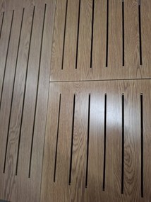 Doppler EXPERT WOOD - ogrodowy rozkładany aluminiowy stół 150/210 x 90 x 75 cm - Towar z drobną wadą (N593)