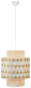 Lampa wisząca w naturalnym kolorze z jutowo-tekstylnym kloszem ø 45 cm Ano – Markslöjd