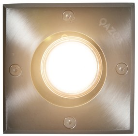 Zewnetrzna Oświetlenie punktowe wpuszczane stalowe 10,5 cm IP65 - Basic Square Nowoczesny Oswietlenie zewnetrzne