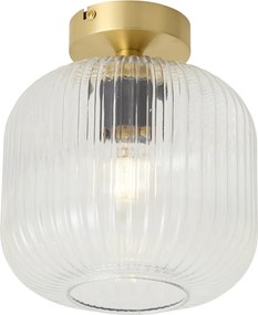 Lampa sufitowa w stylu art deco mosiądz - Karel
