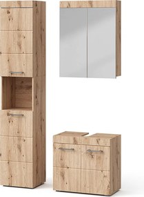 Zestaw mebli łazienkowych oak wotan 60x34x56 luna
