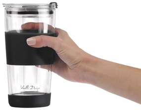 Czarny kubek termiczny 600 ml Fuori – Vialli Design