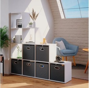 Półka schodowa biały 142.5x29x140