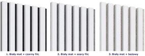 Akustyczne panele lamelowe 2 szt. biały mat E7-C67