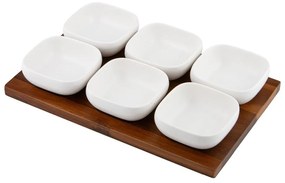 Biały porcelanowy zestaw misek do serwowania 6 szt. Essentials – Ladelle