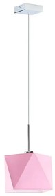 Geometryczna lampa wisząca na chromowanym stelażu - P3-Z26