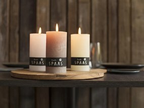 Świeca słupkowa SPAAS RUSTIK 13 cm różowa