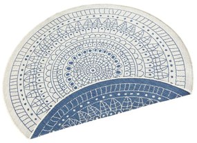 Niebieski dywan dwustronny odpowiedni na zewnątrz NORTHRUGS Porto, Ø 140 cm