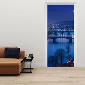 Fototapeta na drzwi- Mosty Pragi (95x205cm)