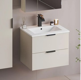 Kaszmirowa Szafka pod Umywalkę 60cm 2 Szuflady Pile