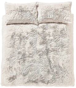 Biała pościel dwuosobowa/przedłużona z mikropluszu 230x220 cm Cuddly – Catherine Lansfield