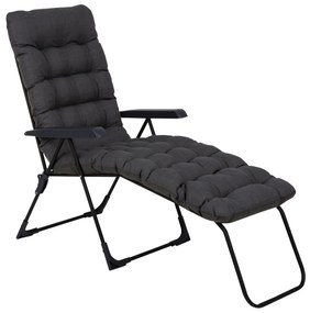 Leżak ogrodowy z podnóżkiem Setenil Black Edition H024-07PB PATIO