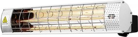 Grzejnik tarasowy na podczerwień - 2000W - srebrny