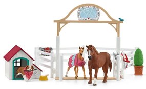 Schleich 42458 Gościnne konie, Hannah ze suczką Ruby, 40 x 30 x 20 cm