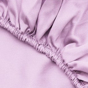 Różowe bawełniane prześcieradło z gumką 140x200 cm – Mijolnir