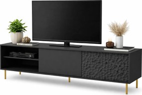 Czarna szafka pod telewizor 180 cm T7-G72