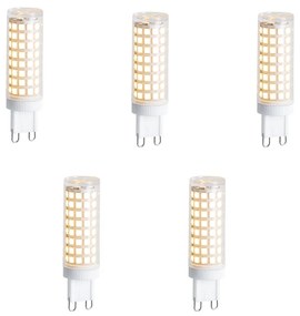 Zestaw 5 ściemnialnych żarówek LED G9 5,5W 500 lm 2700K
