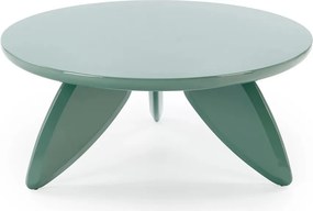 Stolik kawowy okrągły Lumis 80 cm - zielony