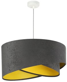 Lampa wisząca GEMSTONE GRAY grafitowa/żółta BPS KONCEPT