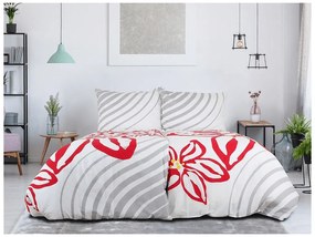 PrzytulneMieszkanie.pl PrzytulneMieszkanie.pl Bawełniana pościel FLOERIC jasnoszara Rozmiar pościeli: 70 x 90 cm | 140 x 200 cm