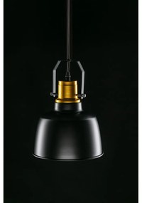 Lampa wisząca w czarno-złotym kolorze z metalowym kloszem ø 22 cm Monroe – GTV