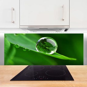 Panel Kuchenny Krople Rosy Na Liściu