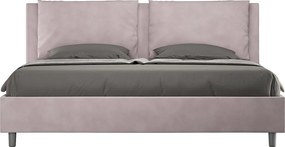 Łóżko bez stelaża tapicerowane 180x210 microfibra Kolor lawendy Antea