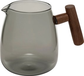 Dzbanek do zaparzania z szarego szkła TWISTED LIME, 800 ml