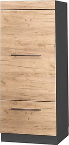 Szafka do mikrofalówki złoty dąb energetyczny 60x58.1x153.6 fame-line