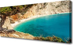 Obraz canvas Skalista Zatoka o Poranku