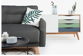 Ciemnoszara sofa rozkładana Bonami Selection Pop
