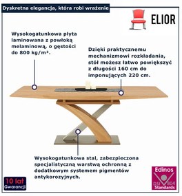 Rozkładany stół Nomer 2X - dąb złoty