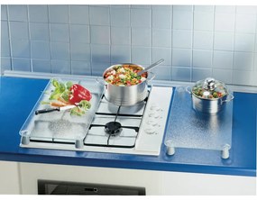 Zestaw 2 szklanych płyt na kuchenkę Wenko Transparent