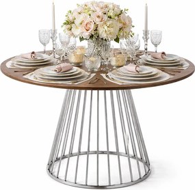 Okrągły stół do salonu glamour G9-D99