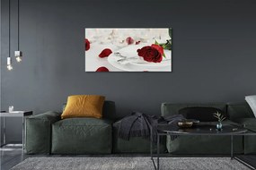 Duży obraz na płótnie Romantyczna Kolacja z Różami