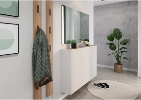 Kremowa szafka w dekorze dębu 138x87x25 cm Libbiano – Germania