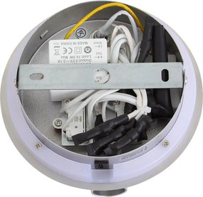 Nowoczesna stalowa lampa ścienna z diodą LED i USB-C - Croft