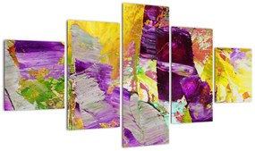 Obraz abstrakcji - malarstwo (125x70 cm)