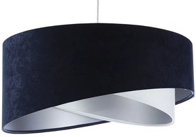 Granatowo-srebrna lampa wisząca nad stół - 3X EX995 W5-S09