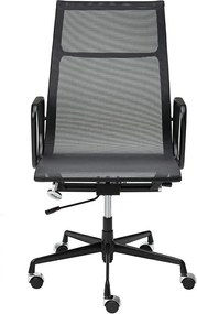 Krzesło biurowe z siatki Aeron Premium, kolor czarny