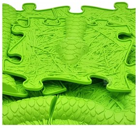 Woopie mata sensoryczna ortopedyczna puzzle wąż zielony 6 el.