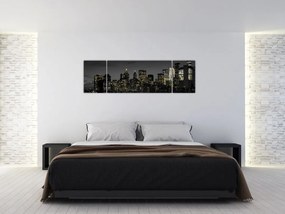 Obraz nocnej metropolii (170x50 cm)