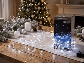Łańcuch świetlny 240 LED zewnętrzny/wewnętrzny 23,9 m, biały