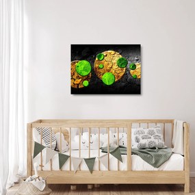 Obraz na szkle abstrakcji - Kule (70x50 cm)