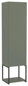 Szafka łazienkowa LOV 33 cm szaro-zielony półmat wysoka  KROFAM